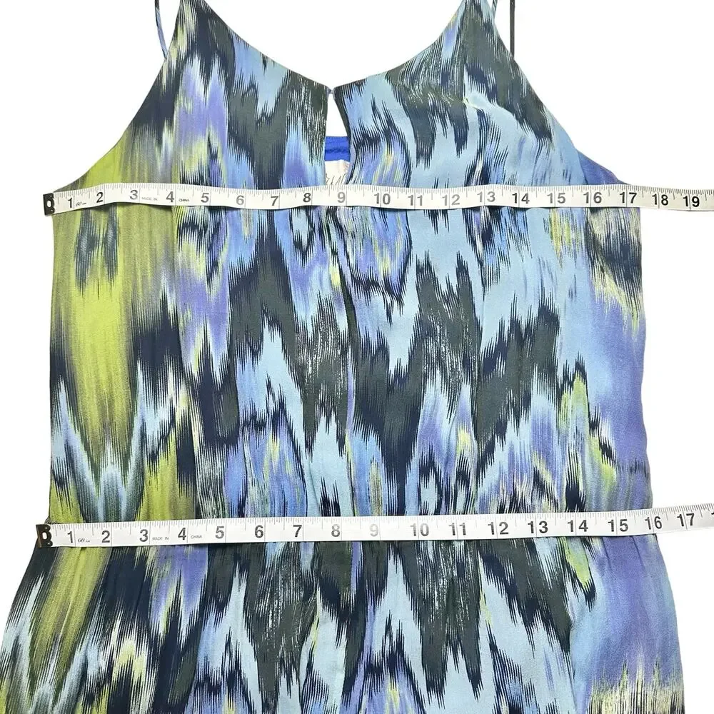 Rory Beca | Women | 100% Silk Ikat Print Jersey Lined Summer Maxi Dress | Large